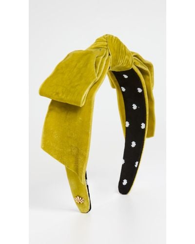 Lele Sadoughi Shirley Wide Ribbon Headband - Yellow