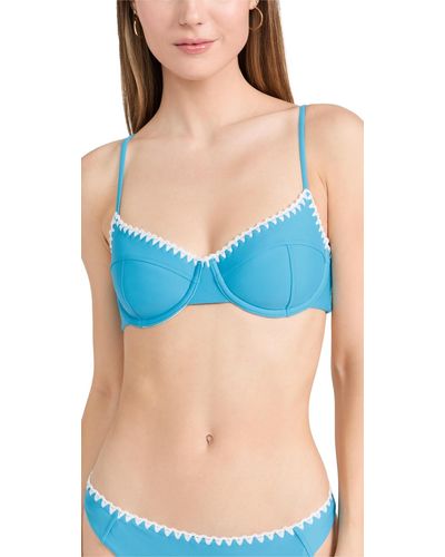 Ramy Brook Emmeline Bikini Top - Blue