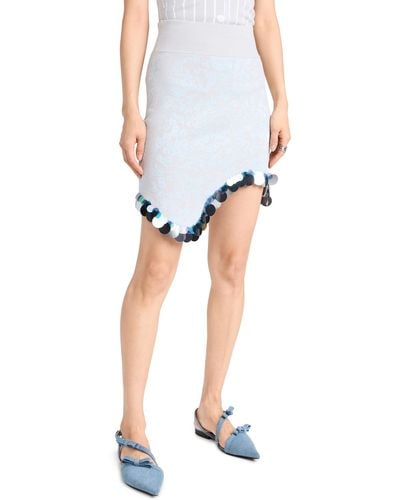 Ph5 Arbor Wavy Mini Skirt With Sequins - Blue