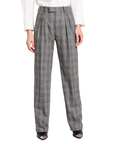 Nili Lotan Alphonse Pleated Tailoring Pants - Gray