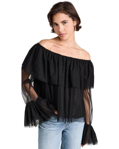 Caroline Constas Caroine Conta Thea Top Back - Black