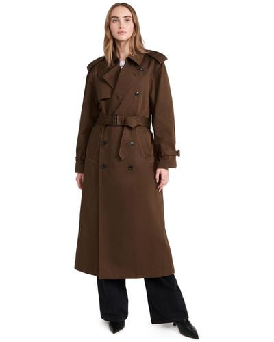 FRAME Frae Claic Trench - Brown
