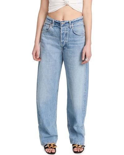 Citizens of Humanity Ayla baggy Cuffed Crop Jeans - Blue