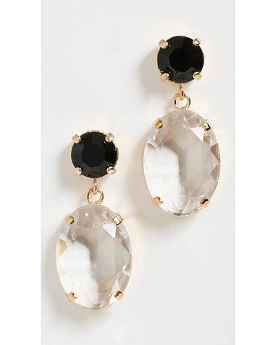 Carolina Herrera Empress Crystal Drop Stone Earrings - Multicolour
