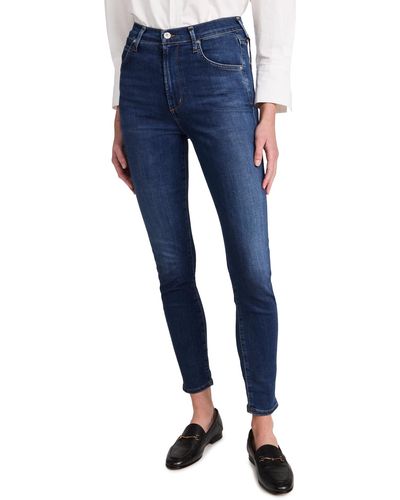 Citizens of Humanity Chrissy High Rise Skinny Jeans - Blue