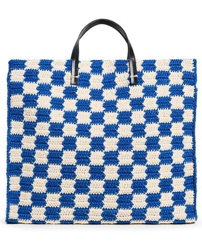 Clare V. Summer Simple Tote - Blue