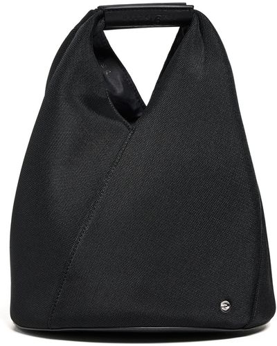 MM6 by Maison Martin Margiela Layered Japanese Bucket Bag - Black