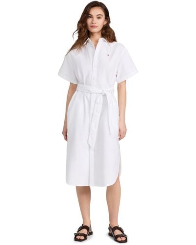 Polo Ralph Lauren Oxford Day Dress - White