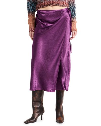 Acne Studios Wrap Skirt - Purple