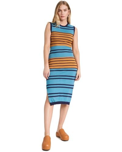 Marni Sleeveless Knit Midi Dress - Blue