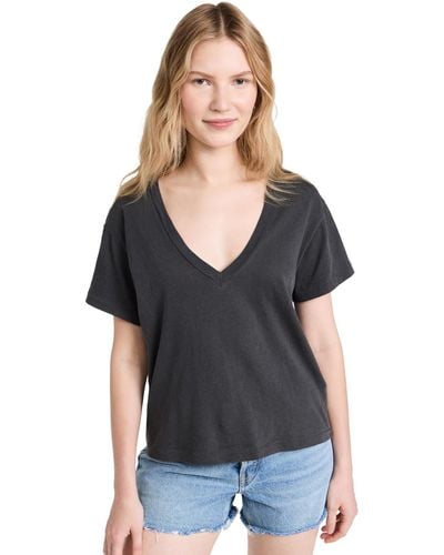 The Great The V Neck Tee - Black