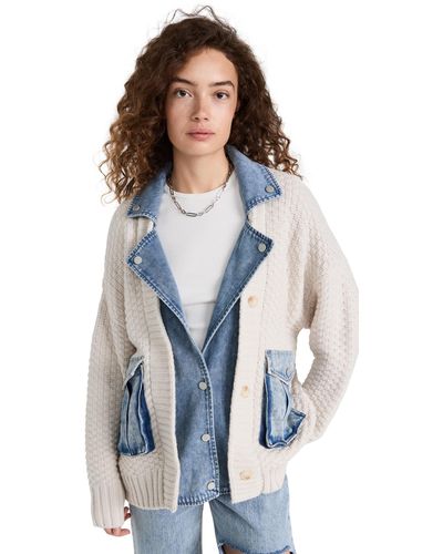 Blank NYC Banknyc Button Up Cardigan At Ca - Blue