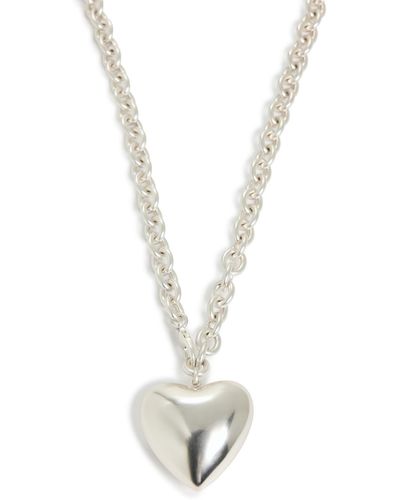 Roxanne Assoulin Heart & Soul Long Pendant Necklace - White