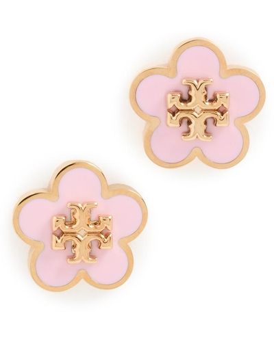 Tory Burch Kira Enamel Flower Stud Earrings - Multicolour