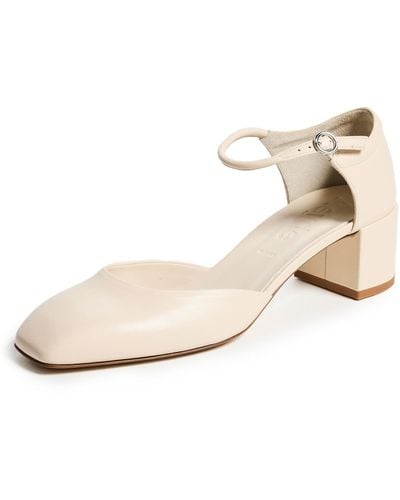 Aeyde Magda Nappa Leather Pumps - White