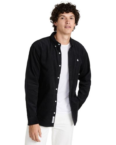 Carhartt Long Sleeve Adison Cord Shirt - Black