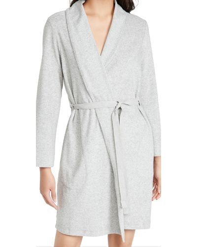 Skin Micro French Terry Robe - Gray