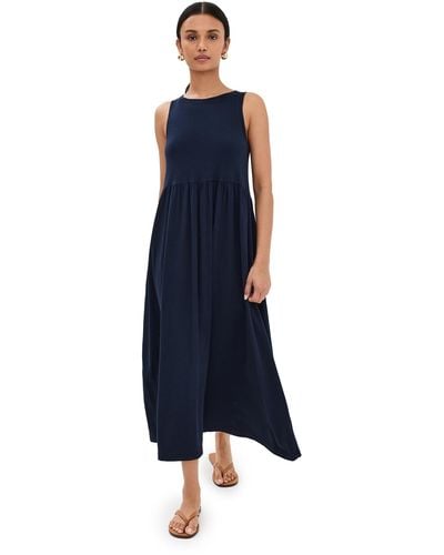 PERFECTWHITETEE Sub Jersey Tiered Dress - Blue