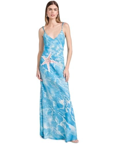 Rosie Assoulin Slippery When Wet Dress - Blue