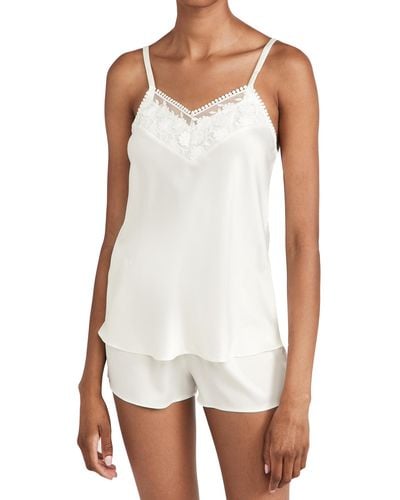 Flora Nikrooz Kylie Charmeue Cami Et With Lace - White