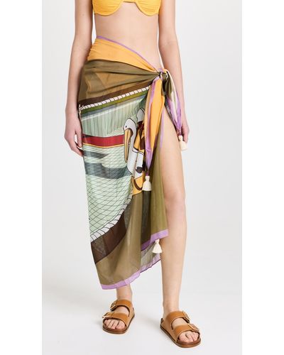 Tory Burch Printed Pareo Cover Up - Multicolour