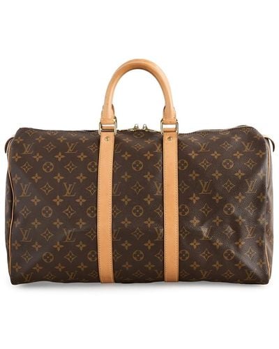 What Goes Around Comes Around Louis Vuitton Monogram Ab Keepall 45 Duffle - Brown