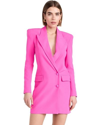 L'Agence Marlee Double Breasted Blazer Dress - Pink