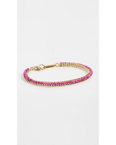 Isabel Marant Beaded Cuff Bracelet - Pink
