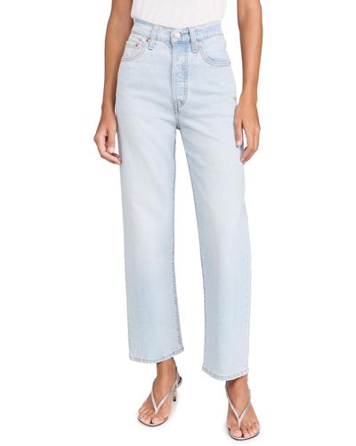 Ribcage Straight Ankle Jeans - Blue | Levi's® ES