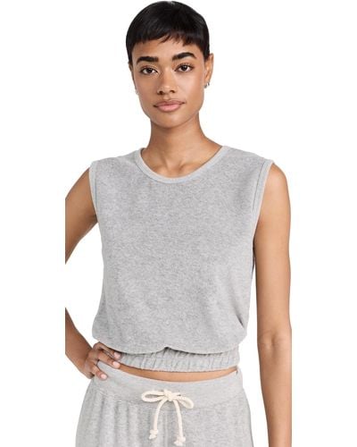 PERFECTWHITETEE Oop Terry Tank - Gray