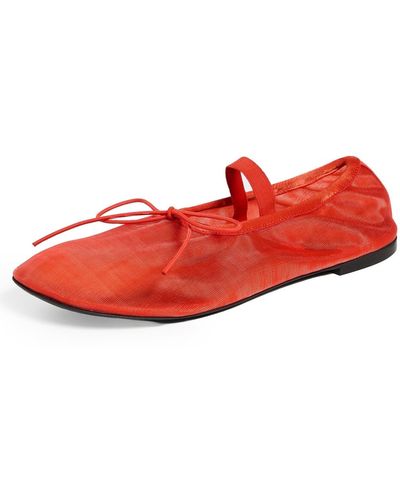 Proenza Schouler Glove Ballet Flats - Red