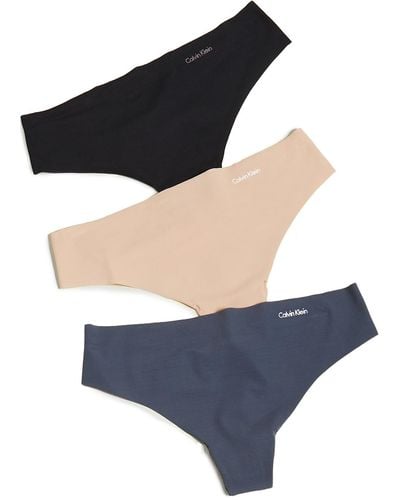 Calcinha Tanga 1996 Print Warped - Calvin Klein Underwear - Preto