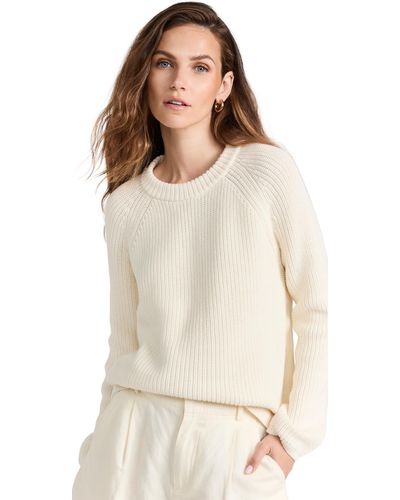 Jenni Kayne Cotton Fisherman Sweater - Natural