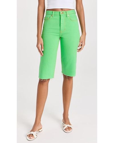 Tory Burch Cropped Denim Jeans - Green