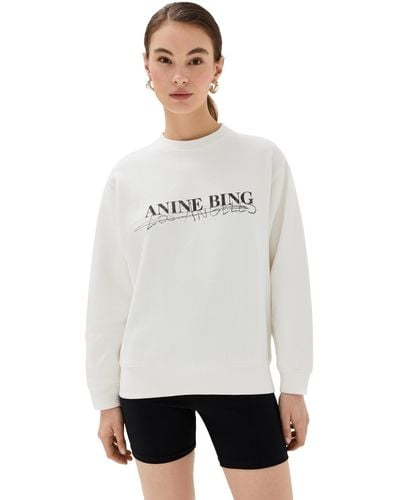 Anine Bing Ramona Sweatshirt Doode - White