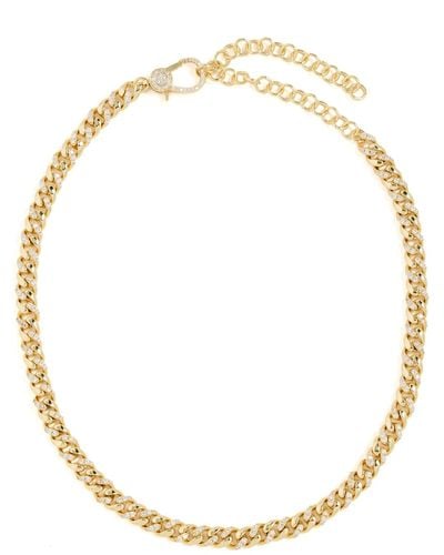 By Adina Eden toggle Chain Necklace - White