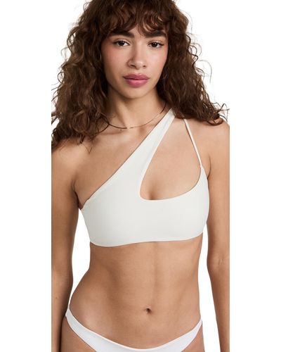 Mikoh Swimwear Cross Shoulder Bikini Top - Multicolor