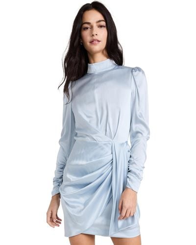 Zimmermann Silk Drape Dress - Blue