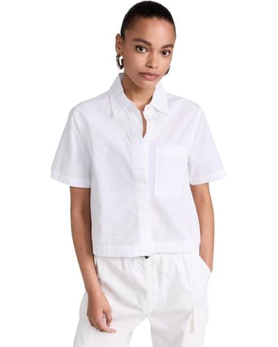 DL1961 D1961 Montauk Short Seeve Shirt White (popin)