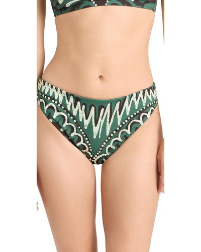 Sea Ea Charough Print Bikini Botto - Green