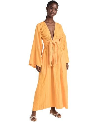 Mara Hoffman Ara Hoffan Blair Dress Arigold - Orange