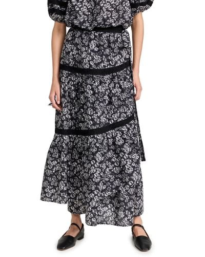 Merlette Prins Print Skirt - Black