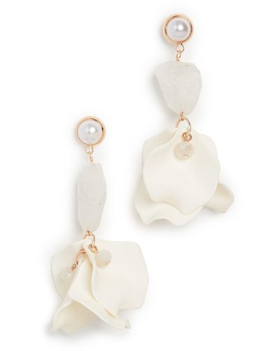 Shashi Orchid Earrings - Natural