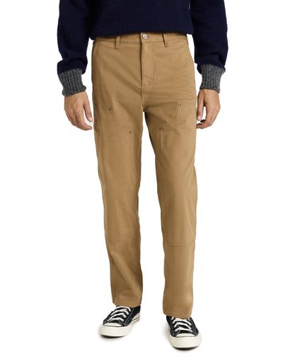 Lacoste Striaight Fit Twill Cotton Chino Pants - Brown