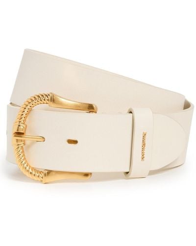 Zimmermann Twisted Buckle Leather Belt 40 - Natural