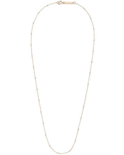 Zoe Chicco 14k Tiny Bar And Cable Chain Necklace - White