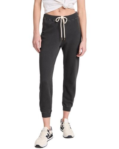 The Great The Cropped Sweatpants - Black