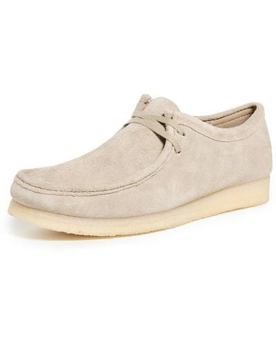 Clarks Wallabee Shoes - White
