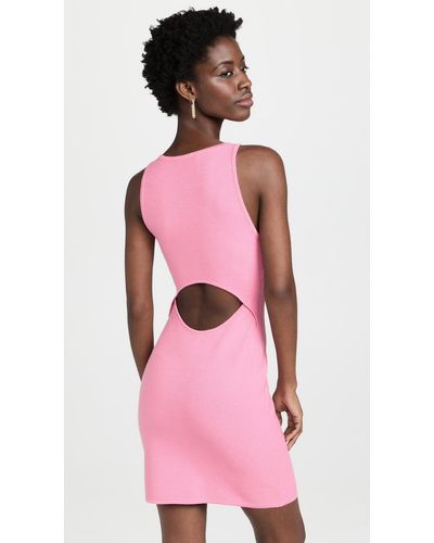 Victor Glemaud Pique Tank Dress - Pink