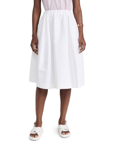Marni Cotton Cady Skirt - White